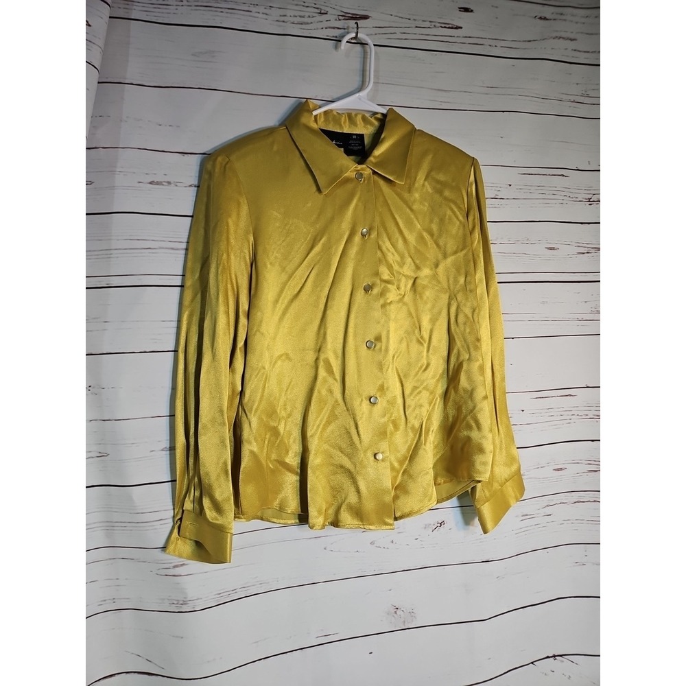 Anthony Mark Hankins Blouse Long Sleeve Silky Size 10